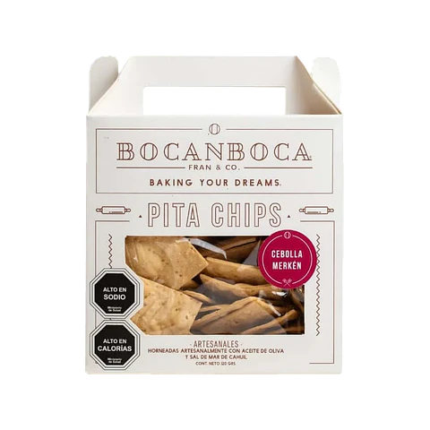 Pita Chips Cebolla Merken 120 g Bocanboca