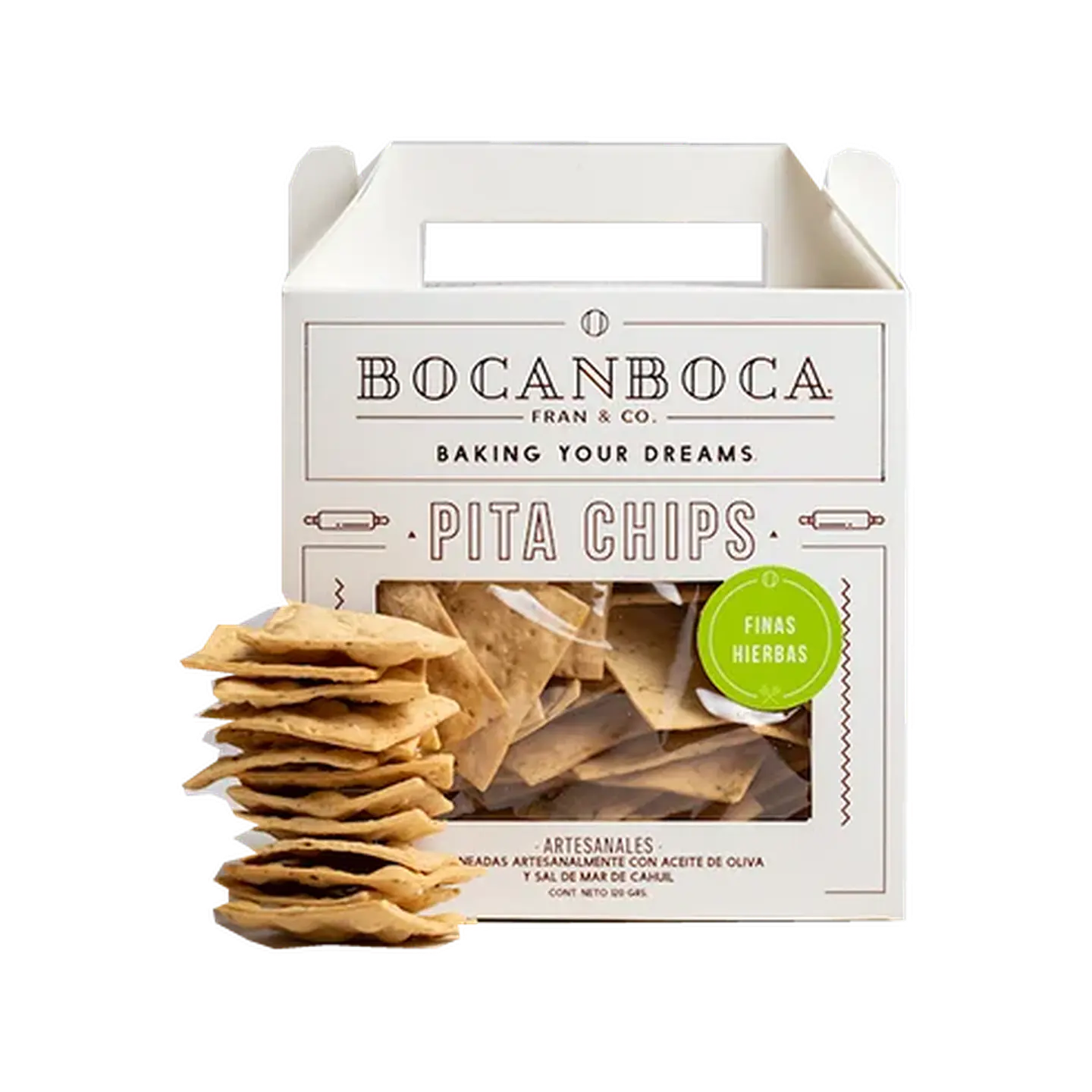 Pita Chips Finas Hierbas 120 g Bocanboca 1