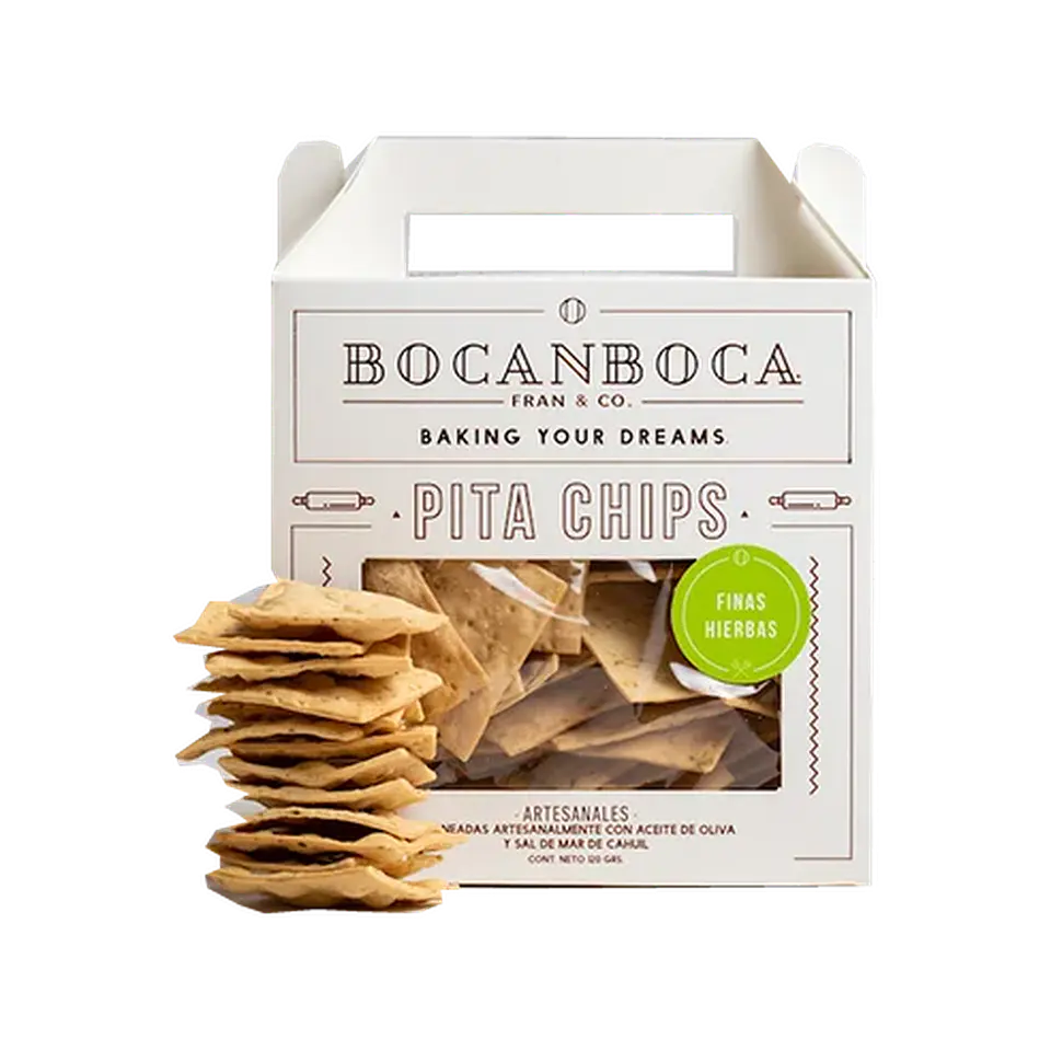 Pita Chips Finas Hierbas 120 g Bocanboca 1
