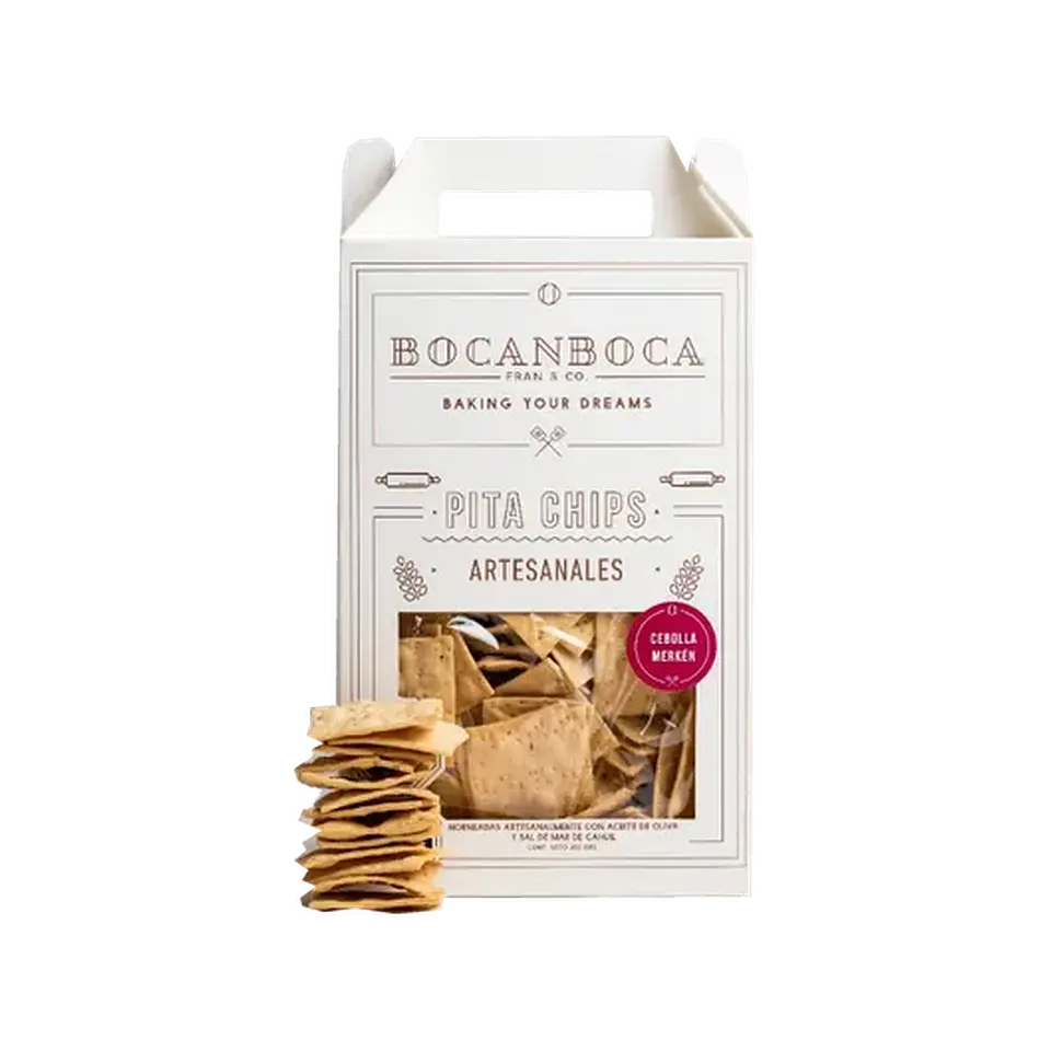 Pita Chips Cebolla Merken 200 g Bocanboca 1