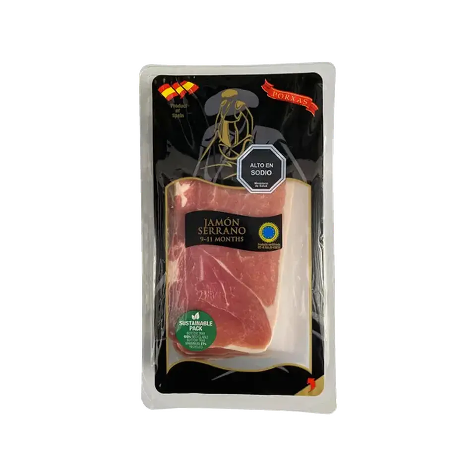 Jamón Serrano 500 g Laminado Porxas 1