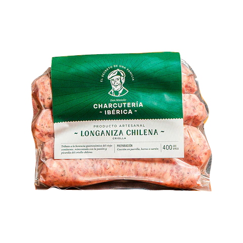 Longaniza Chilena 400 g Charcutería Ibérica