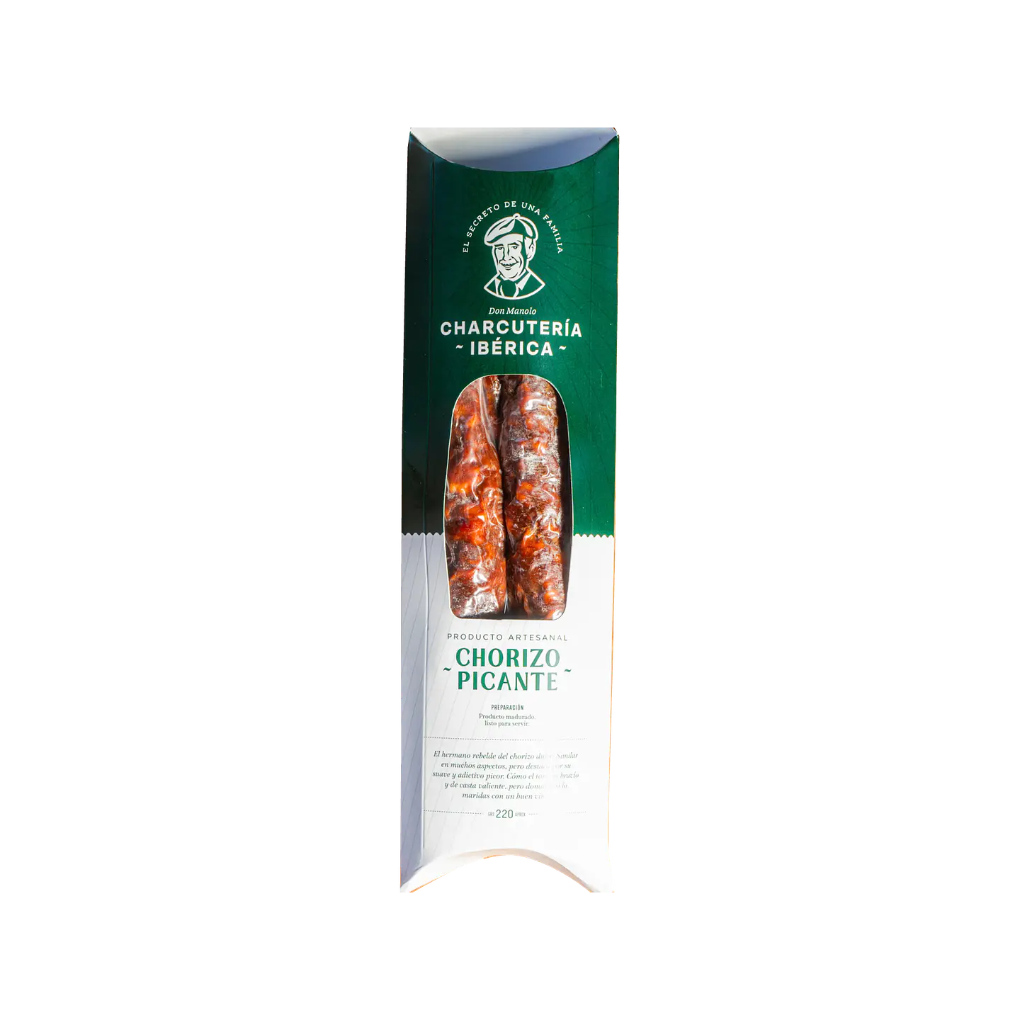 Chorizo Sarta Picante 220 g Charcutería Ibérica 1