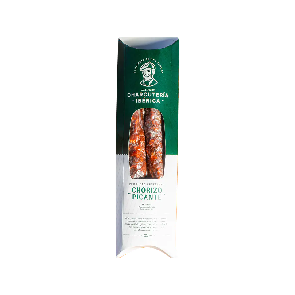 Chorizo Sarta Picante 220 g Charcutería Ibérica 1