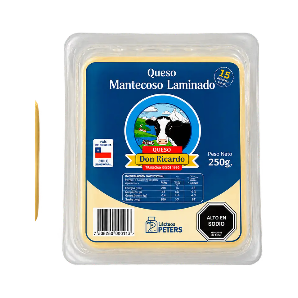 Queso Mantecoso Laminado 250 g Don Ricardo 1