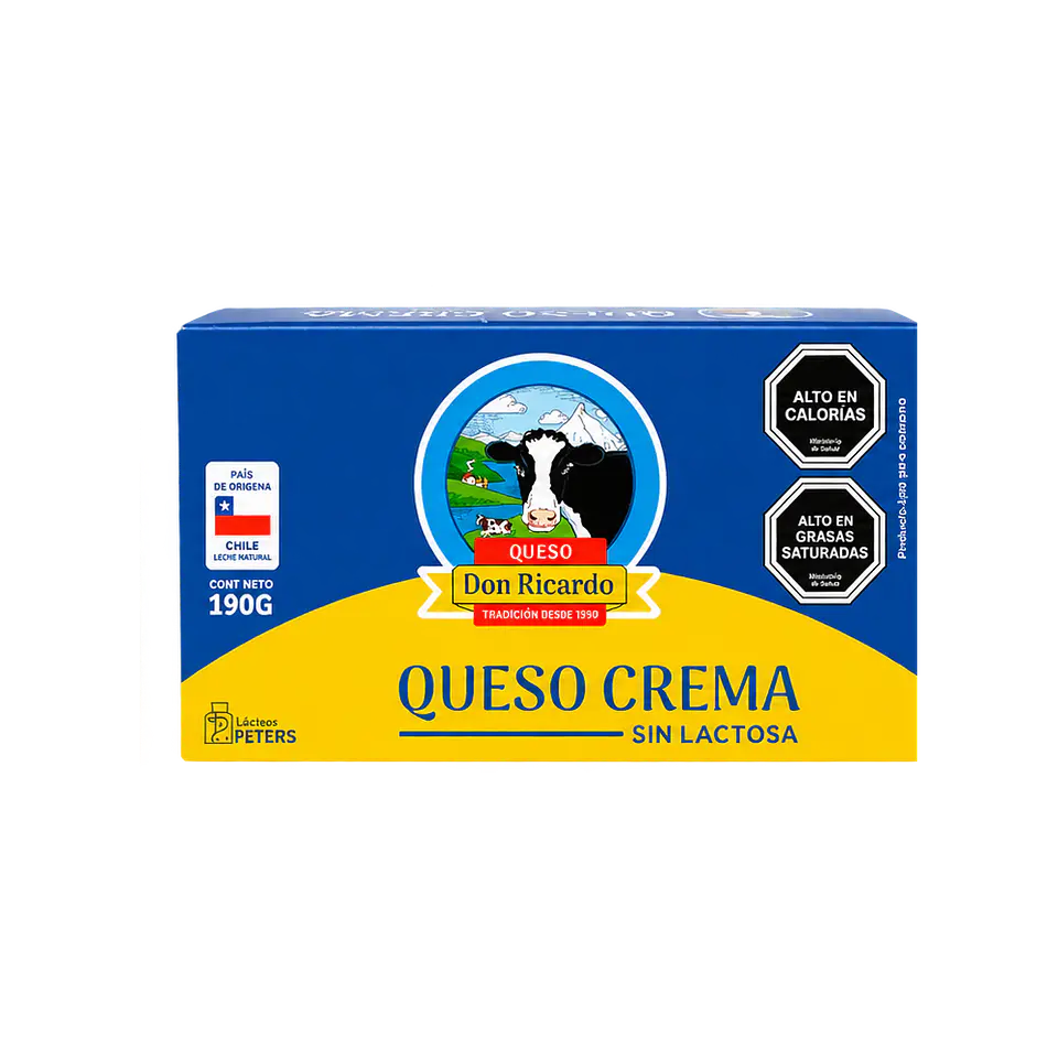 Queso Crema Sin Lactosa 190 g Don Ricardo 1