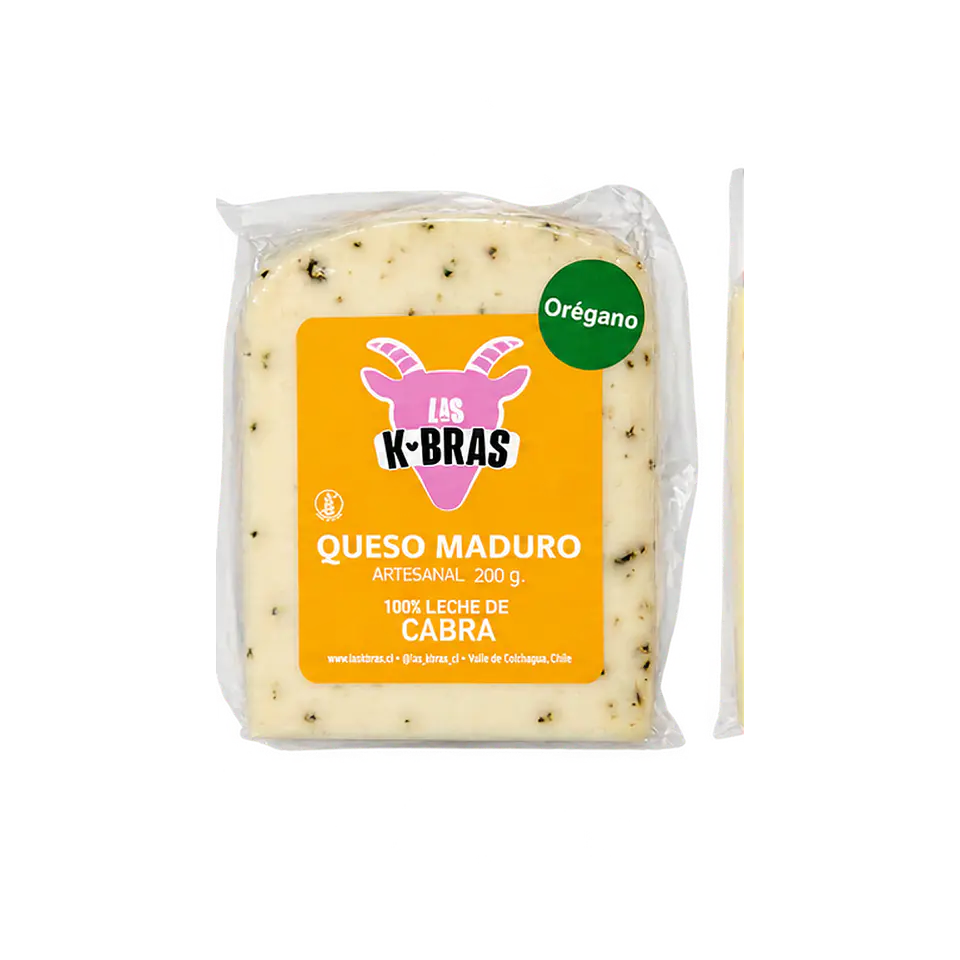 Queso Maduro Orégano de Cabra 200 g Las Kbras 1