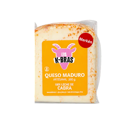 Queso Maduro Merkén de Cabra 200 g Las Kbras