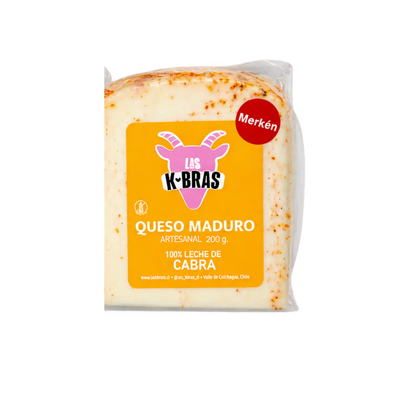 Queso Maduro Merkén de Cabra 200 g Las Kbras 1