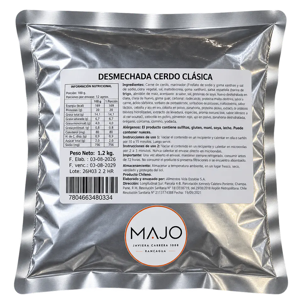 Mechada Cerdo Plain 1,2 kg BePouch 2