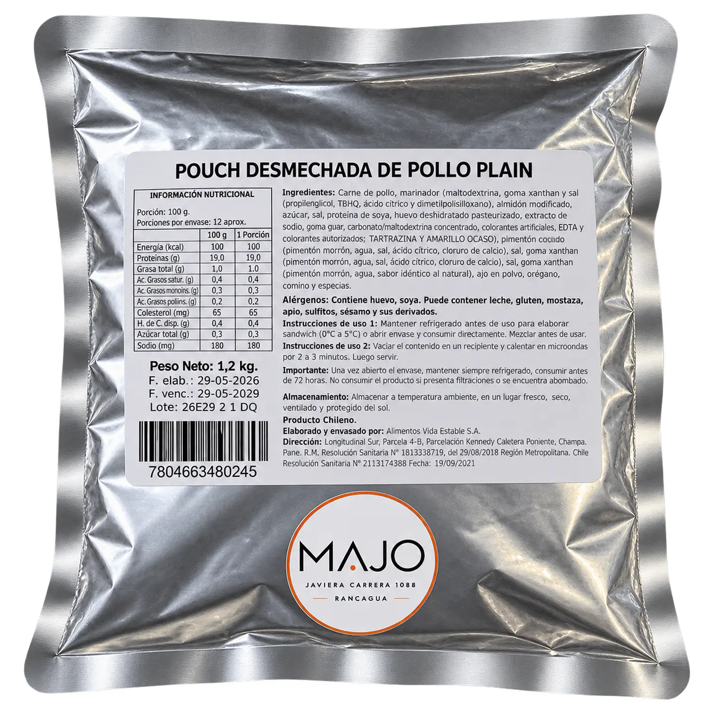 Mechada Pollo Plain 1,2 kg BePouch 2