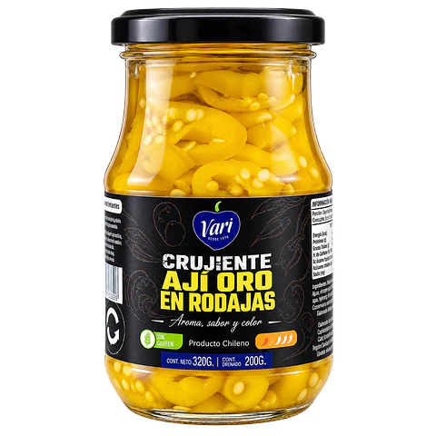 Ají Oro en Rodajas 350 g VARI