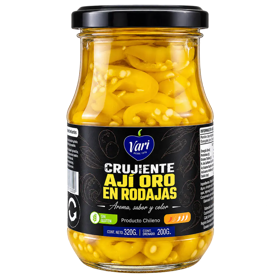 Ají Oro en Rodajas 350 g VARI 1