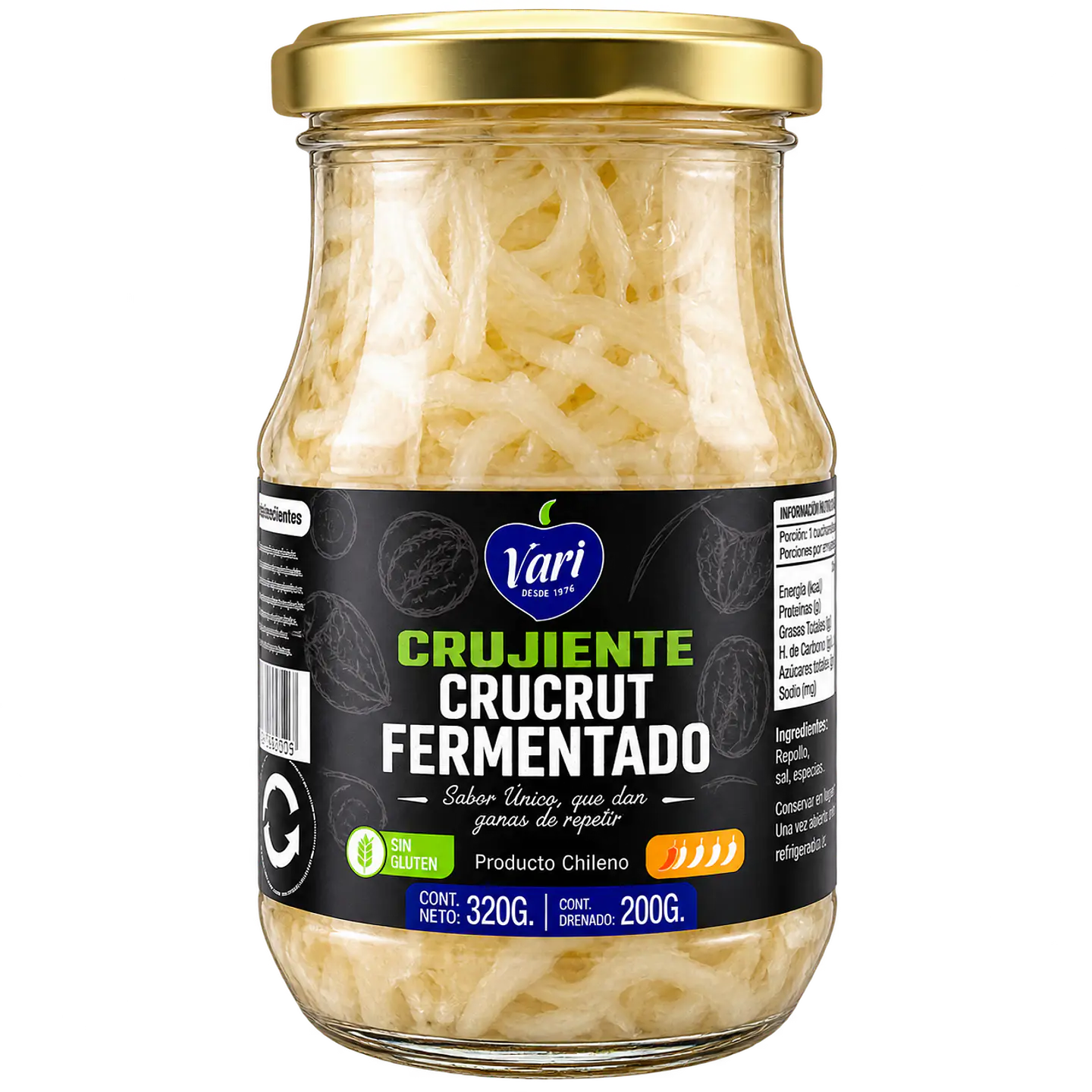 Chucrut Fermentado 320 g VARI 1
