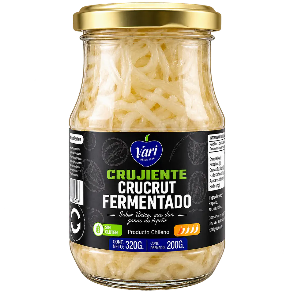 Chucrut Fermentado 320 g VARI 1