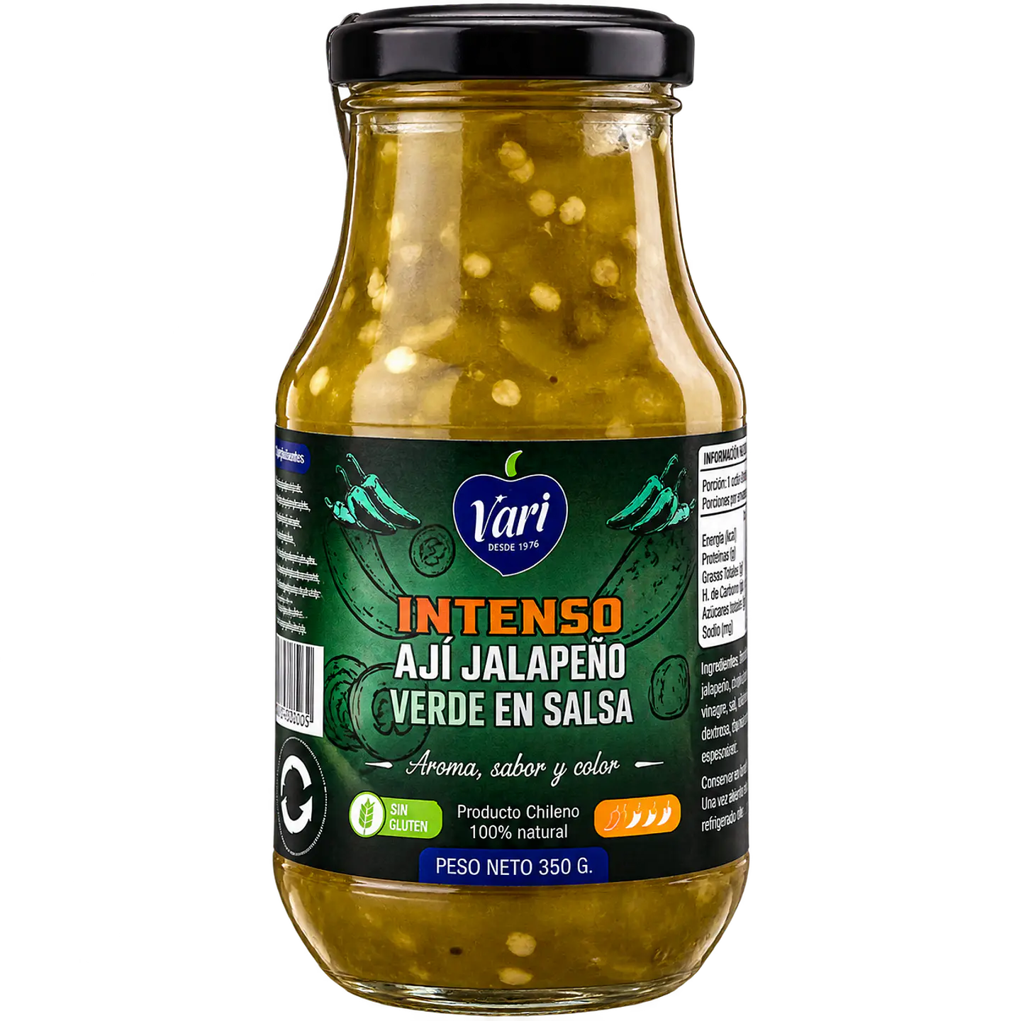 Ají Jalapeño Verde en Salsa 350 g VARI 1