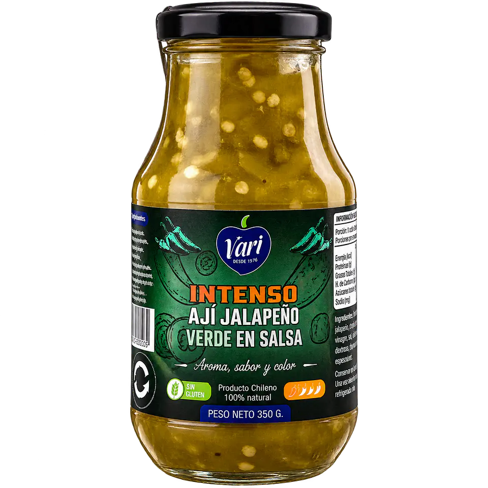 Ají Jalapeño Verde en Salsa 350 g VARI 1