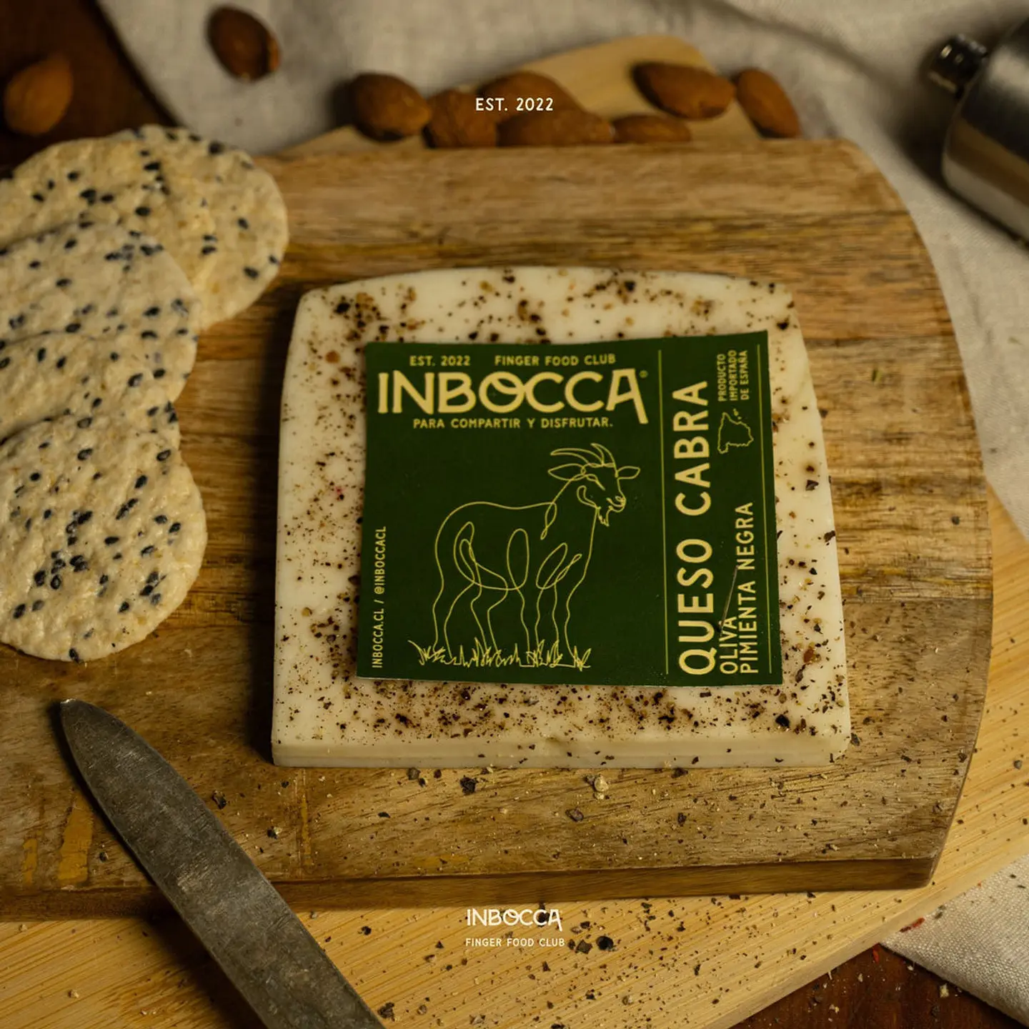 Queso de cabra con pimienta negra 150 g In Bocca 1