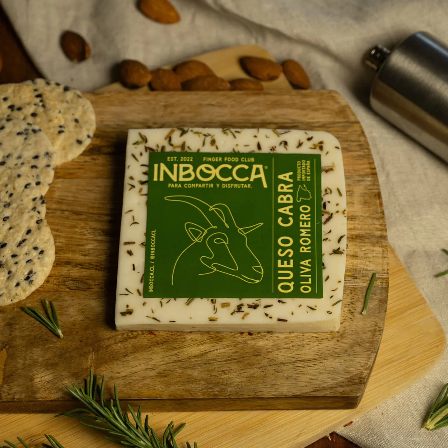Queso de cabra con romero 150 g In Bocca 1