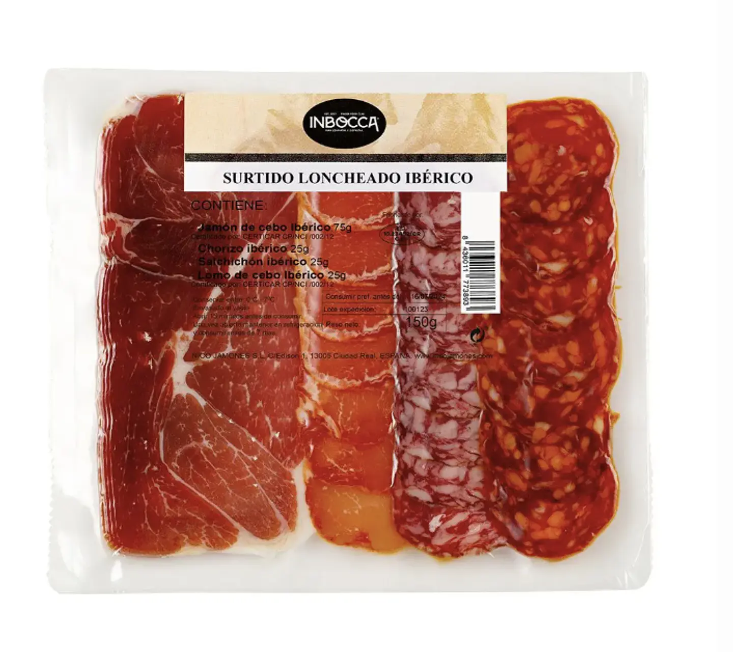 Surtido loncheado ibérico 150 g Nico 1