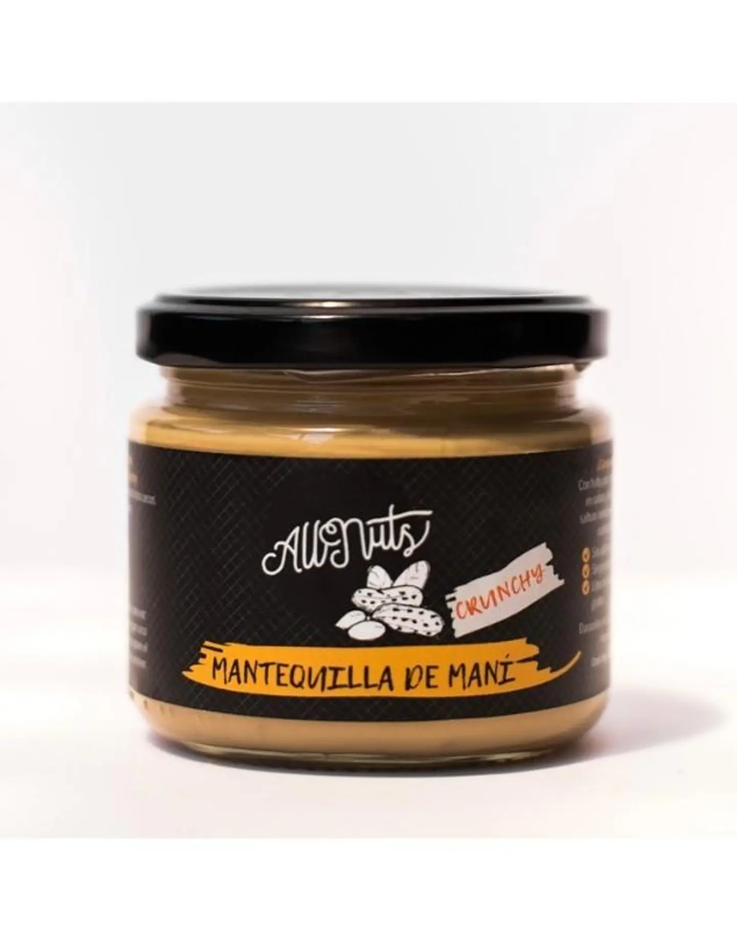 Mantequilla de maní crunchy 200 g All Nuts 1
