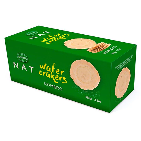 Wafer crackers de romero 100 g Nat Crackers