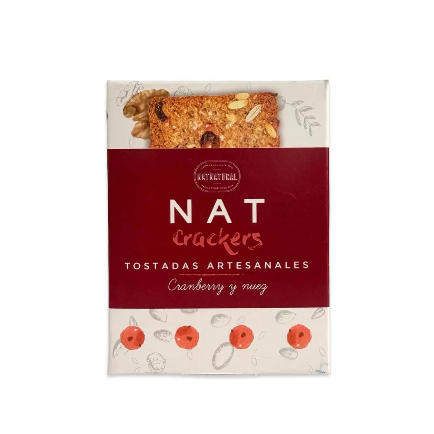 Tostadas de cranberry y nuez 80 g Nat Crackers 1