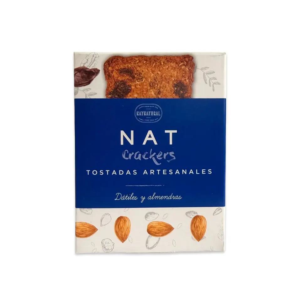 Tostadas de dátiles y almendras 80 g Nat Crackers 1