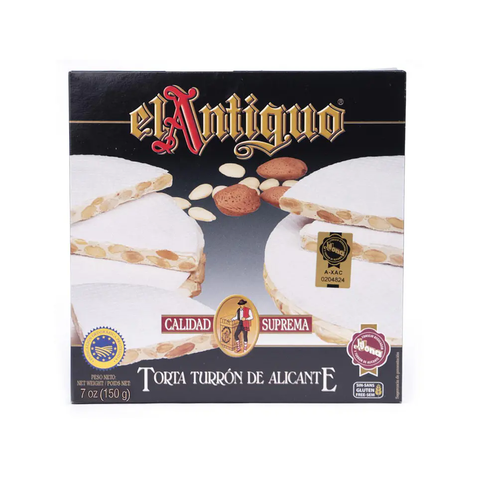 Torta de turrón de Alicante 150 g El Antiguo 1