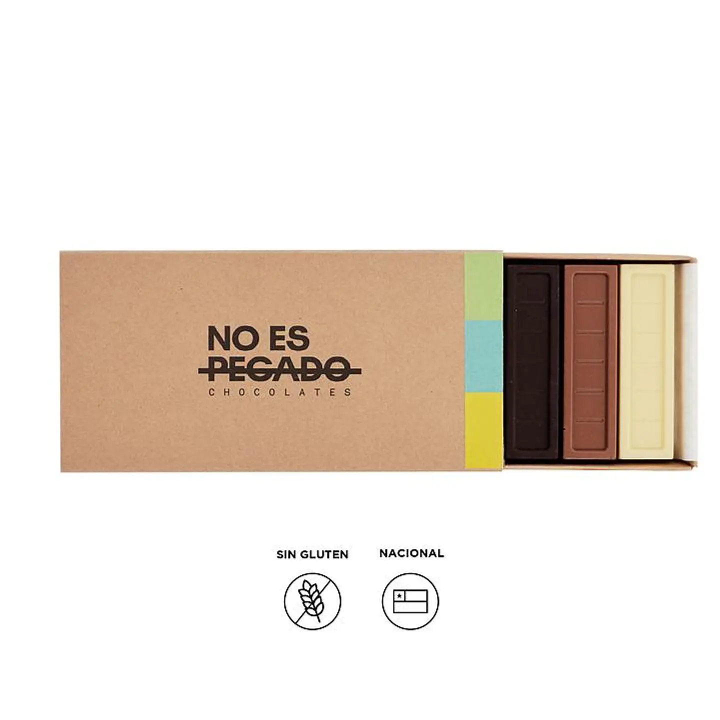 Caja de 7 barritas de chocolate mix trilogía 154 gr No es Pecado | Majo 1