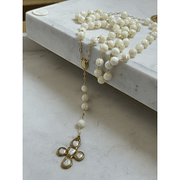 Rosario XL de nacar para novia