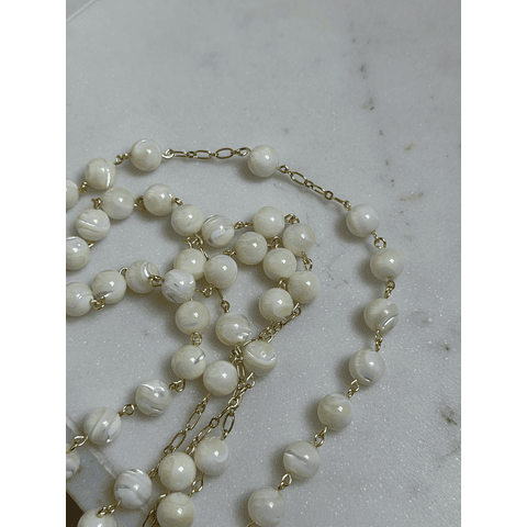 Rosario XL de nacar para novia