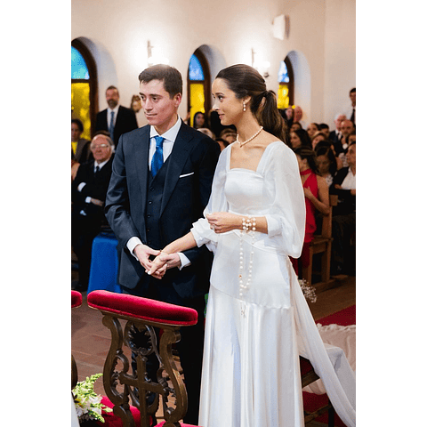 Rosario XL de nacar para novia