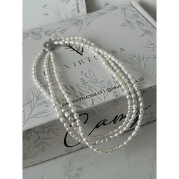 Choker perlas naturales
