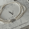 Choker perlas naturales