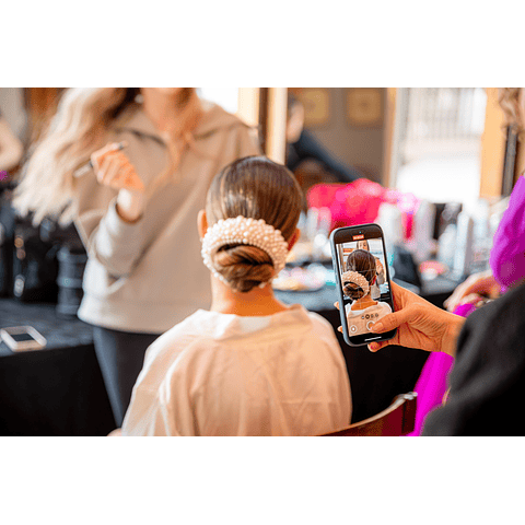 Tocado Nicole perlas 