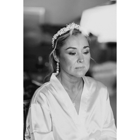 Aros circones y perla 