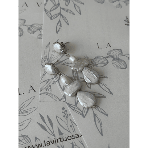 Aros perlas barrocas