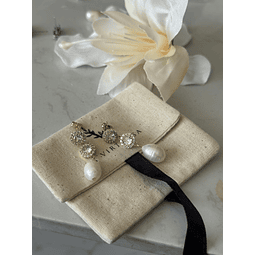 Aros circones y perla barroca