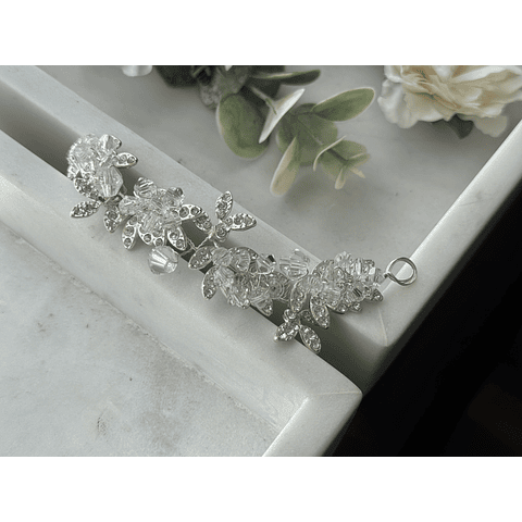 Tocado cristal y circones