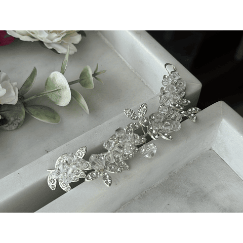 Tocado cristal y circones