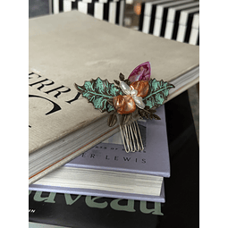 Tocado perlas y nacar