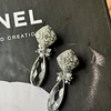 Aros olivo y cristal XL plata