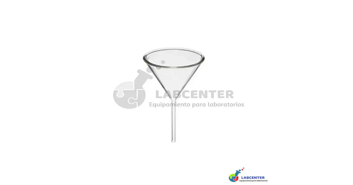 EMBUDO VIDRIO TALLO CORTO 120 MM