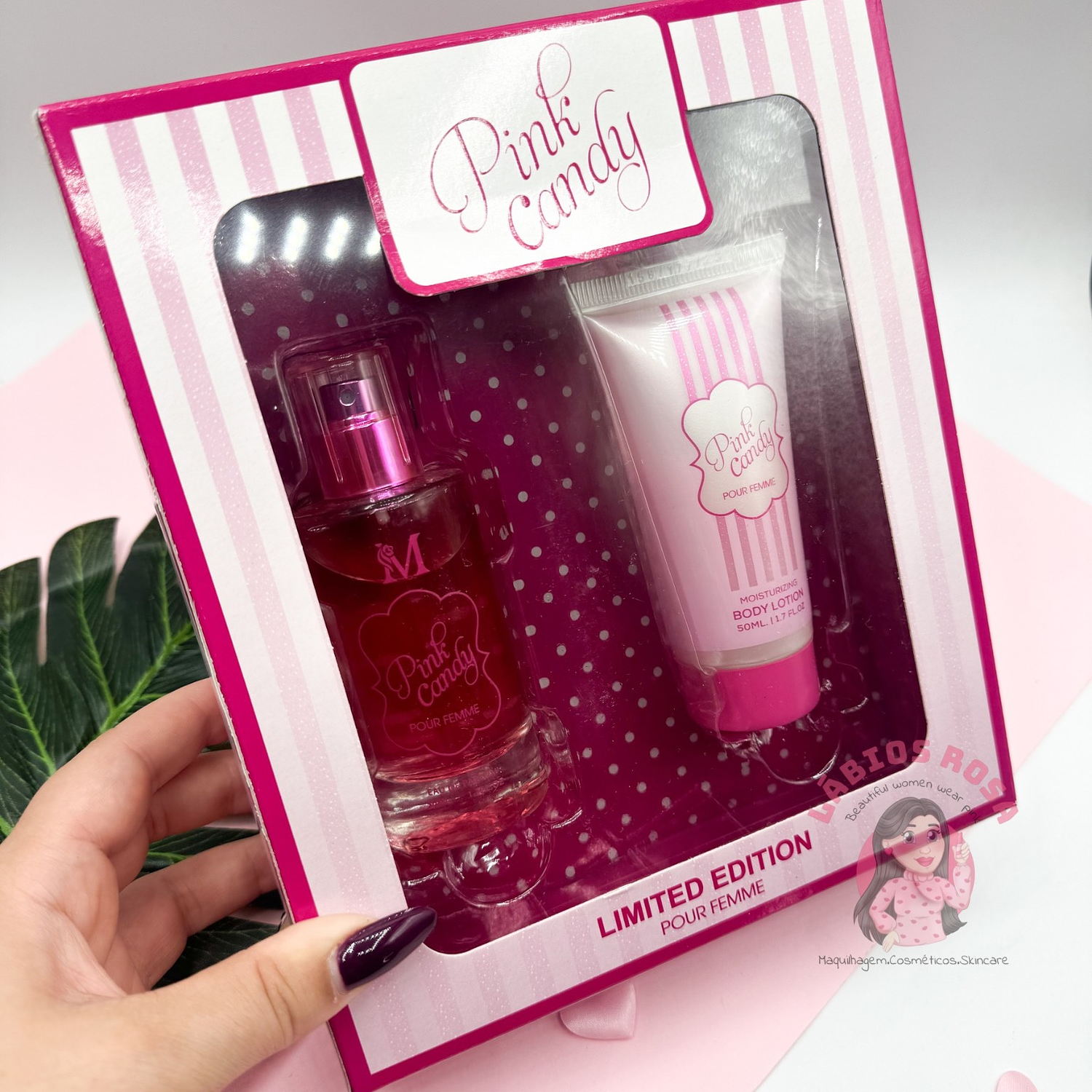 CONJUNTO DE PERFUME E CREME - PINK CANDY 