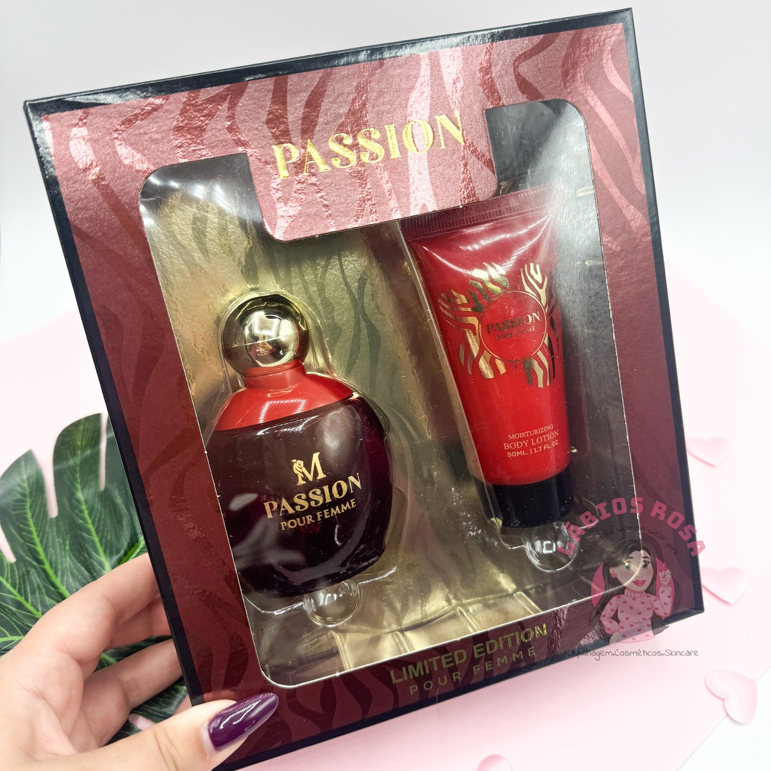 CONJUNTO DE PERFUME E CREME - PASSION 