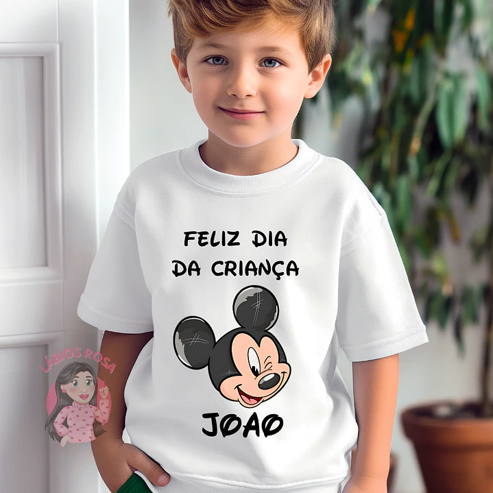 T-SHIRT PERSONALIZA COLEÇAO DIA DA CRIANÇA 1