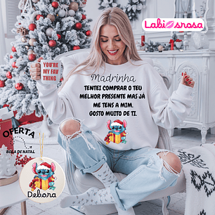 CAMISOLA NATAL PERSONALIZADA - MADRINHA