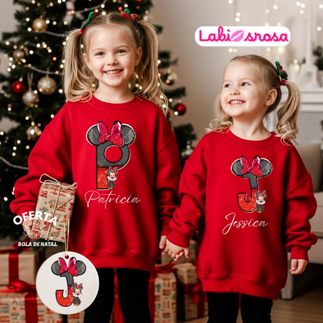 CAMISOLA NATAL PERSONALIZADA - ADULTO OU CRIANÇA 1