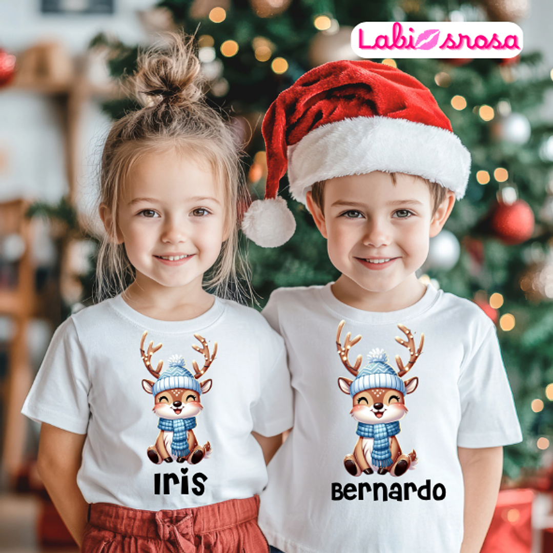 CAMISOLA NATAL PERSONALIZADA - ADULTO OU CRIANÇA 1